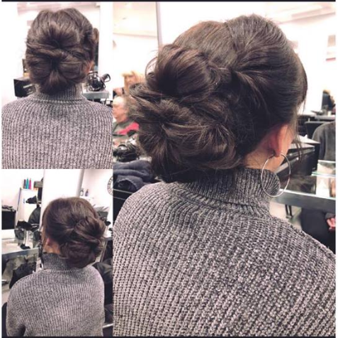 Hair up or Down? at Darren James Bye hairdressing